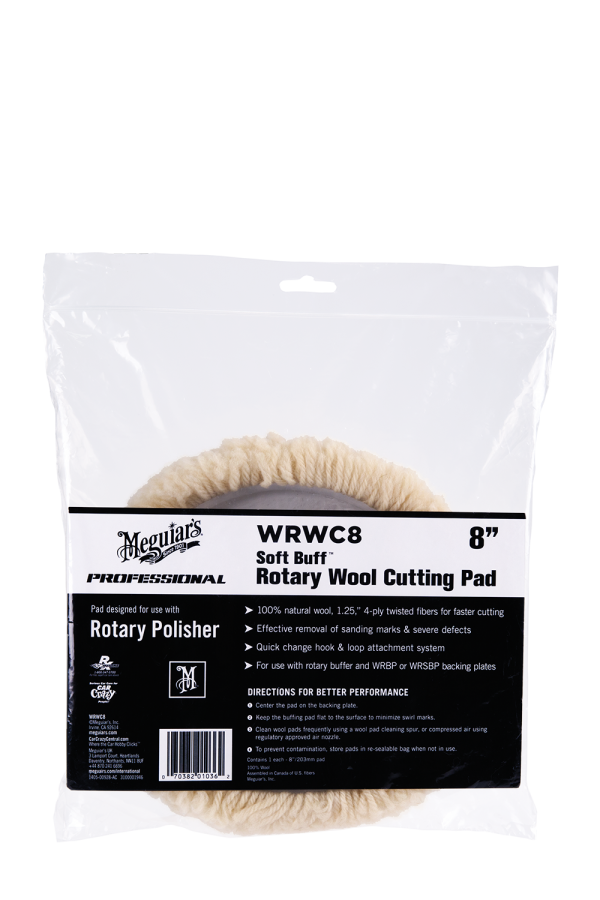 Soft Buff™ Rotary Wool Cutting Pad 8" (203mm)
